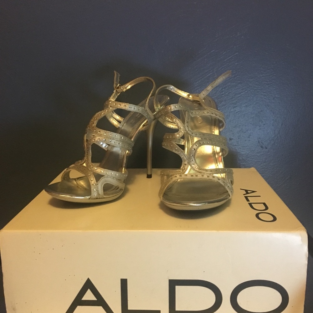 Aldo silver heels